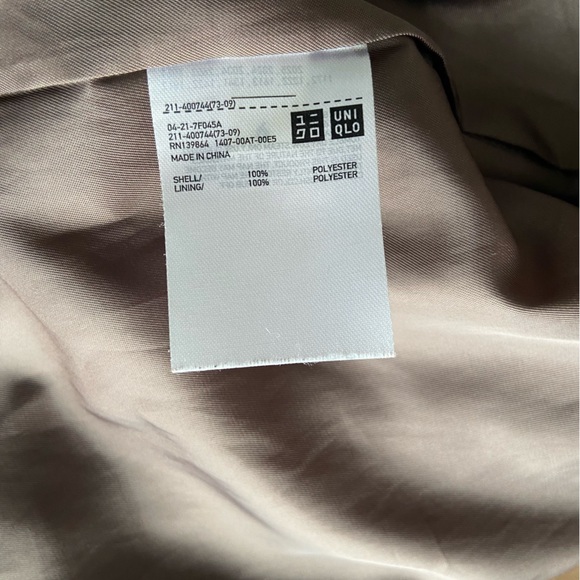 NWOT Uniqlo brown riders biker jacket size XXS - Picture 3 of 4